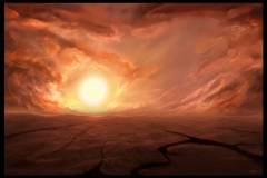 crimson sky